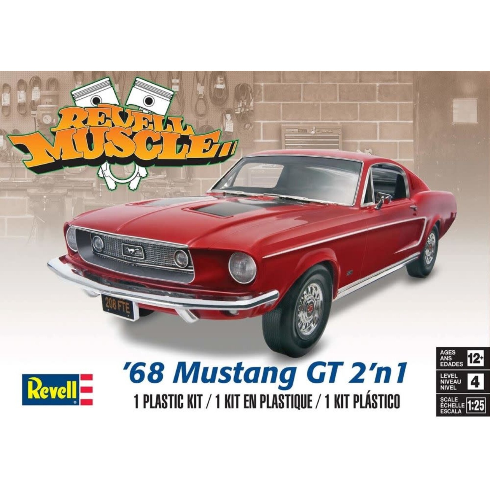 Revell-Monogram 1/25 1968 Mustang GT (2 in 1)