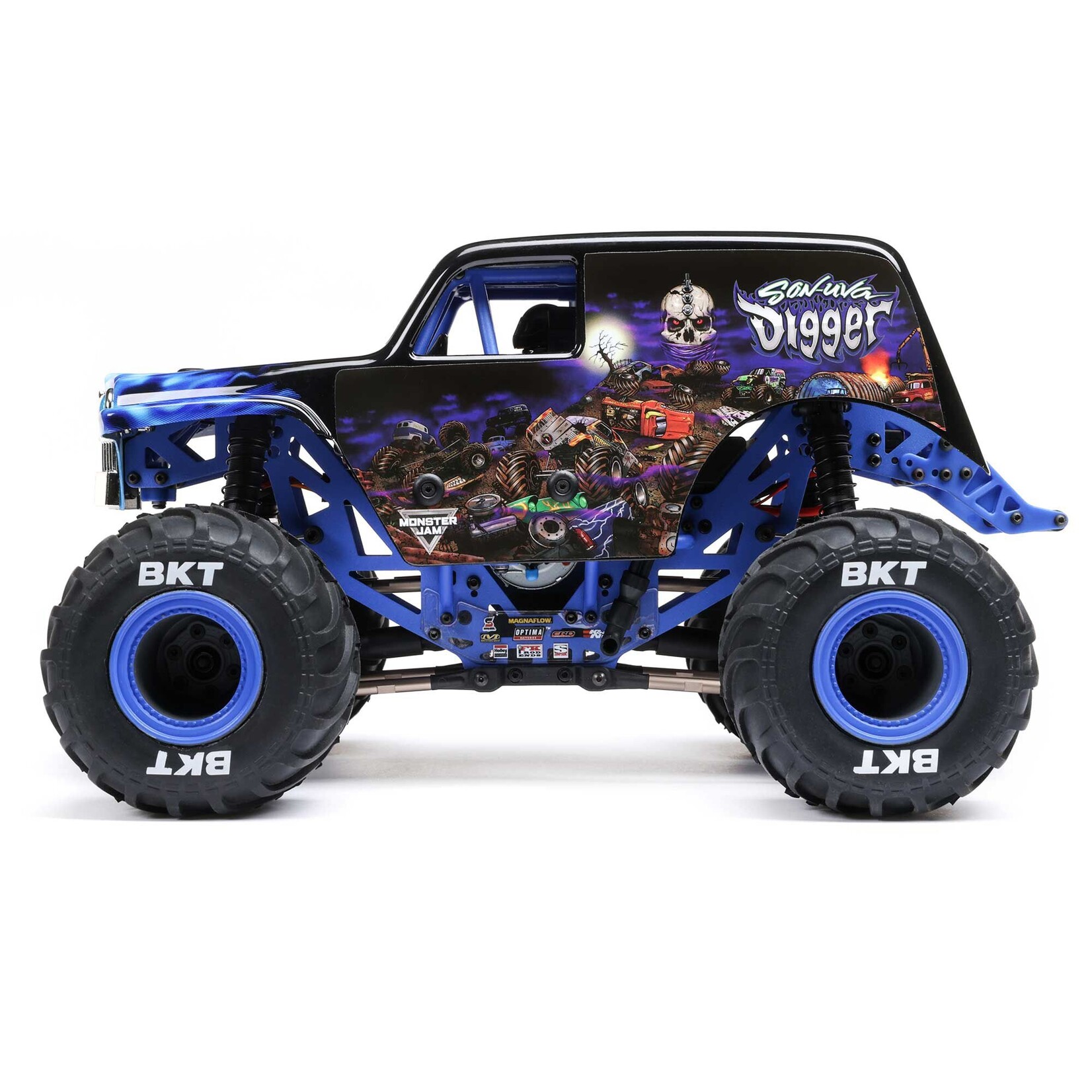 Losi 1/18 Mini LMT 4X4 Brushed Monster Truck RTR, Son-Uva Digger