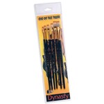 FM Brush: 2,4,6,8,10,12 Fine Sable Flat Brushes (6)