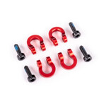 Traxxas TRX-4M Bumper D-rings, front or rear, 6061-T6 aluminum (red-anodized) (4)