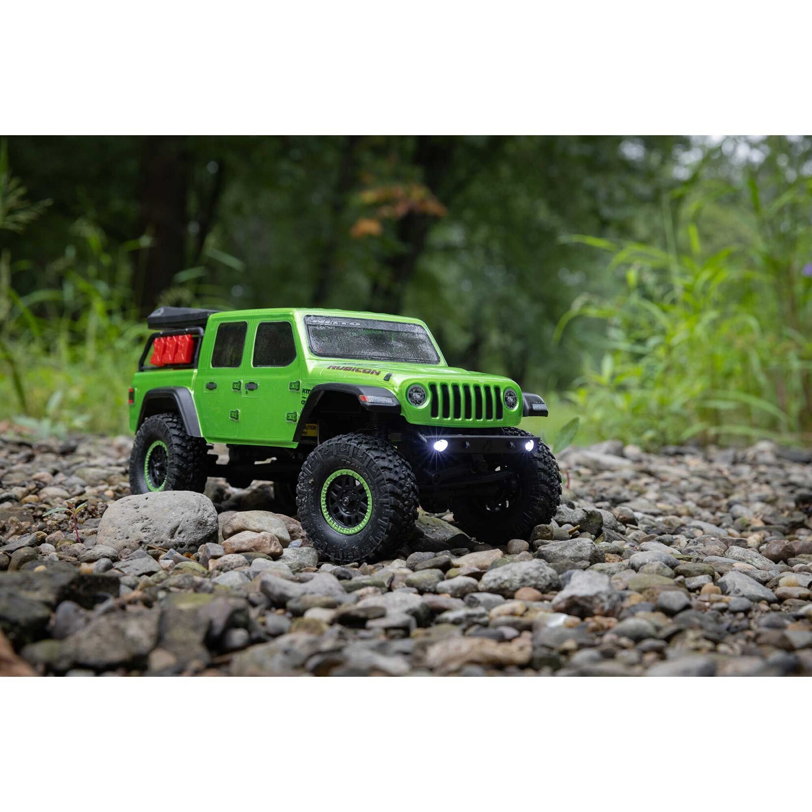 Axial 1/24 SCX24 Jeep JT Gladiator 4WD Rock Crawler Brushed RTR, Green