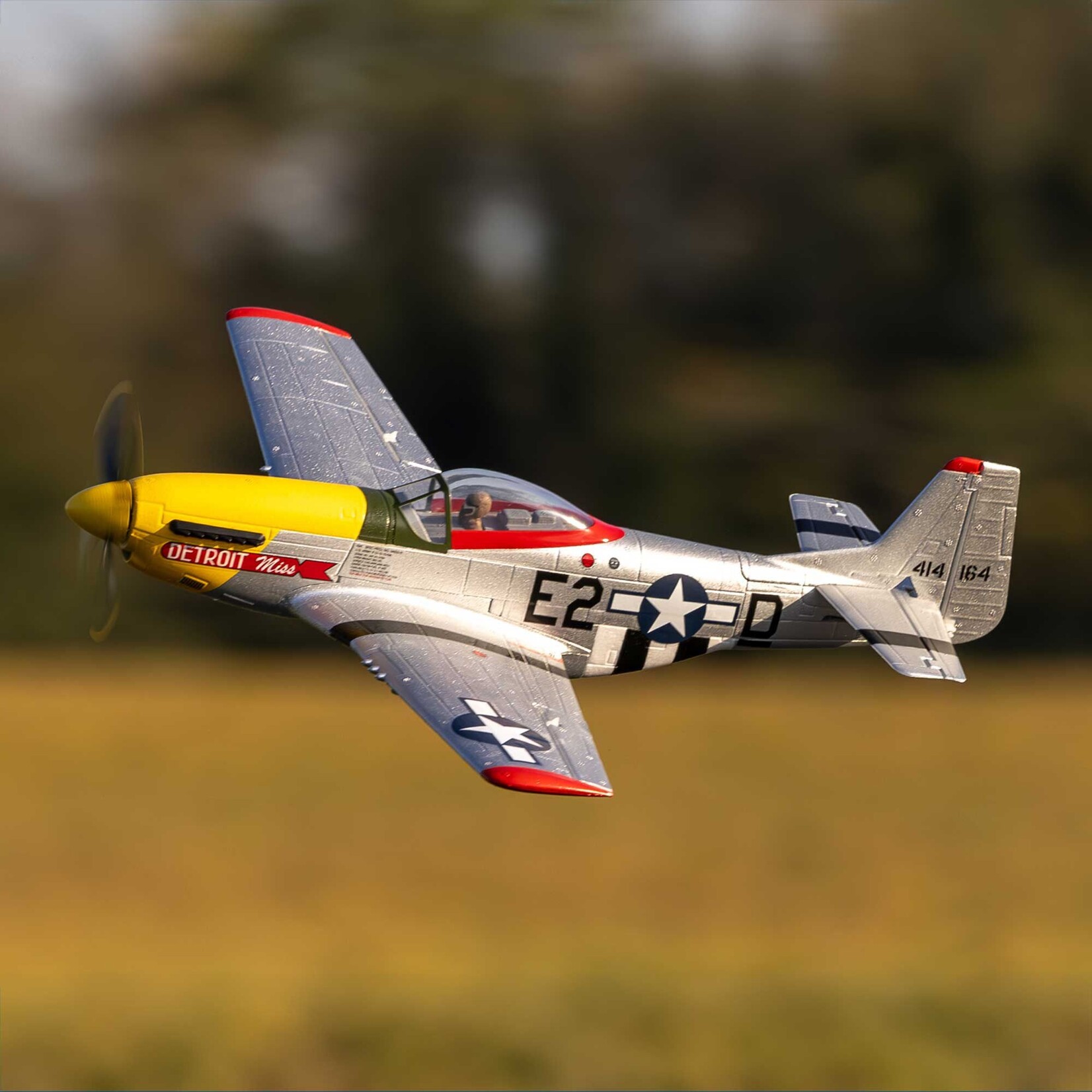 E-Flite UMX P-51D Mustang “Detroit Miss” BNF Basic with AS3X and SAFE Select