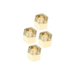 Redcat Racing Wheel Hexes (Brass)(4pcs) - Ascent 18