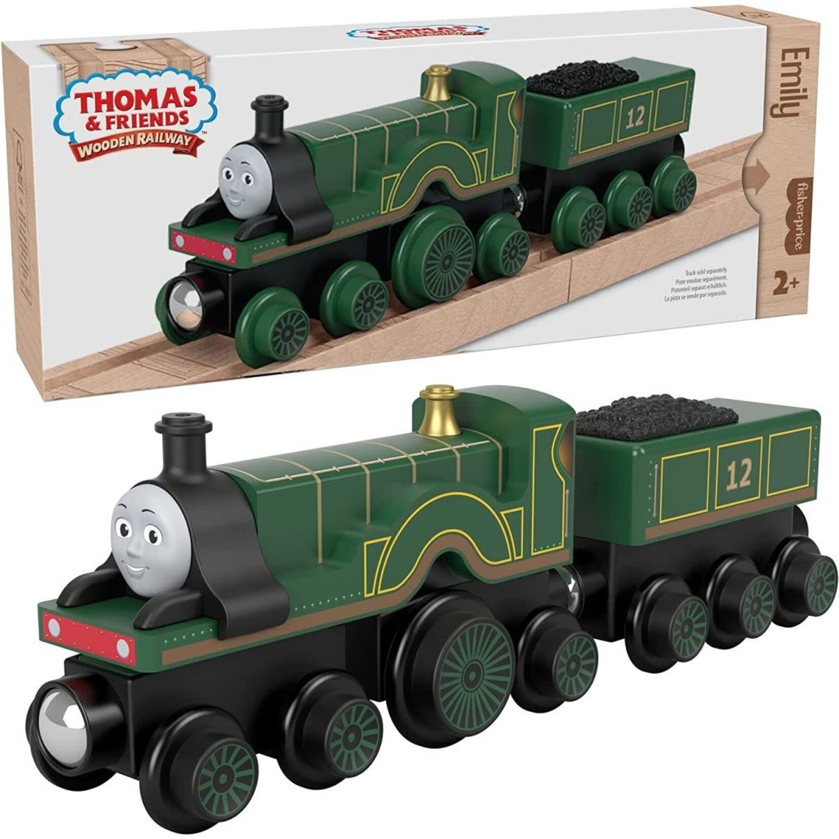 Fisher Price T&F: Wood: Emily Engine & Coal Car