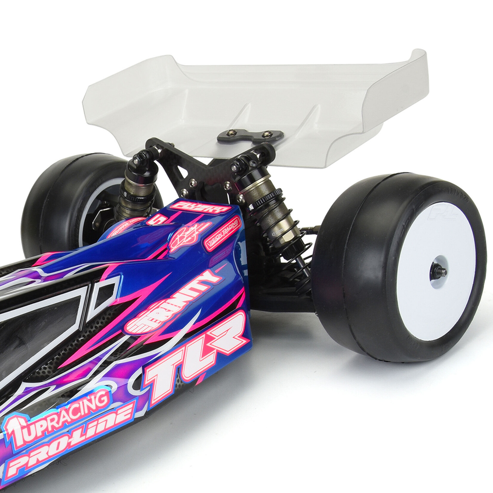 Pro-Line Pre-Cut Air Force 7" Clear Rear Wing (2) for 1:10 Buggy