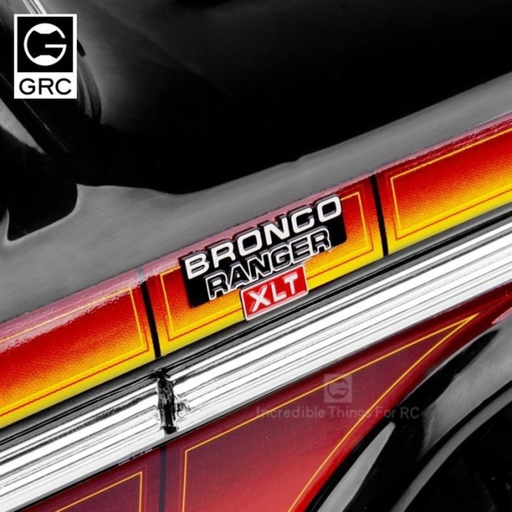 GRC TRX-4 Bronco metal sticker Logo