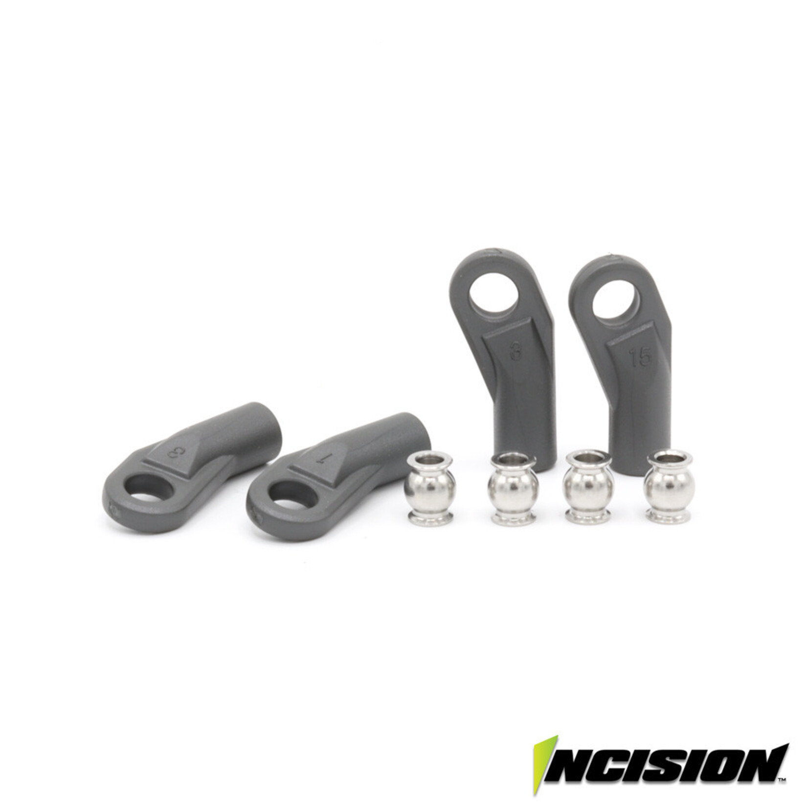 Vanquish Products Incision Pro Bent Rod Ends & Pivot Balls (4)