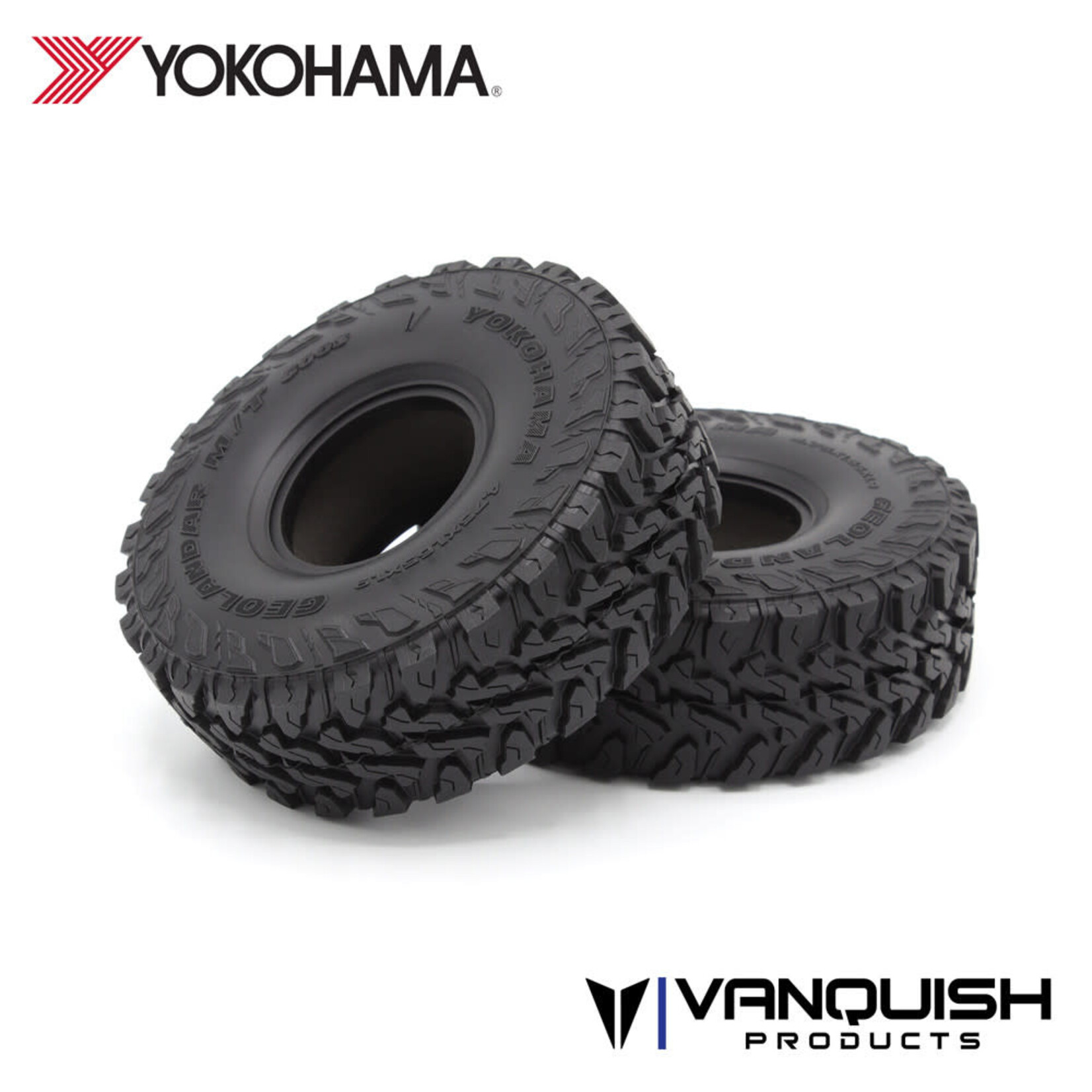 Vanquish Products Yokohama Geolandar M/T 1.9 Tires (2) Red Compound - 4.75"