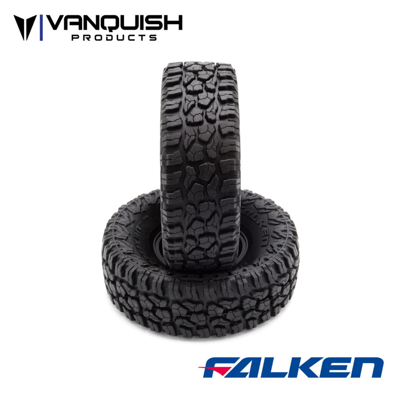 Vanquish Products Falken Wildpeak R/T 1.9" Class 1 Rock Crawler Tires (2) (Red)