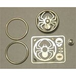 1/24-1/25 Spyder Skull Billet Steering Wheel Kit