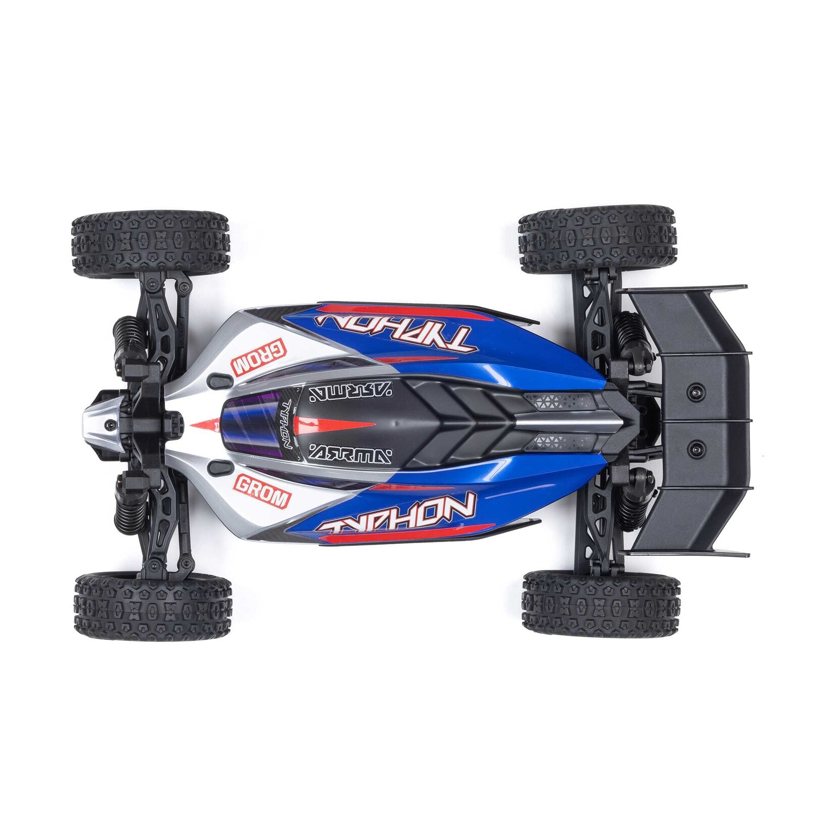 Arrma Typhon Grom 4X4 Smart Scale Buggy - Blue/Silver