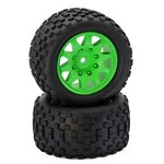 PowerHobby Scorpion XL Belted Tires / Viper Wheels (2) Traxxas X-Maxx 8S-Green