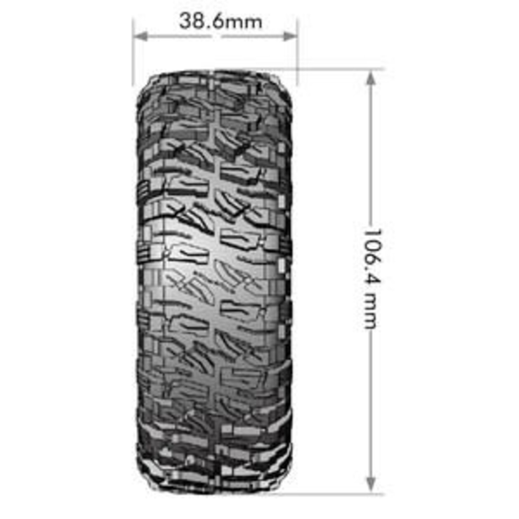 CR-Mallet 1/10 1.9" Crawler Class 1 Tires,  Super Soft, Front/Rear (2)