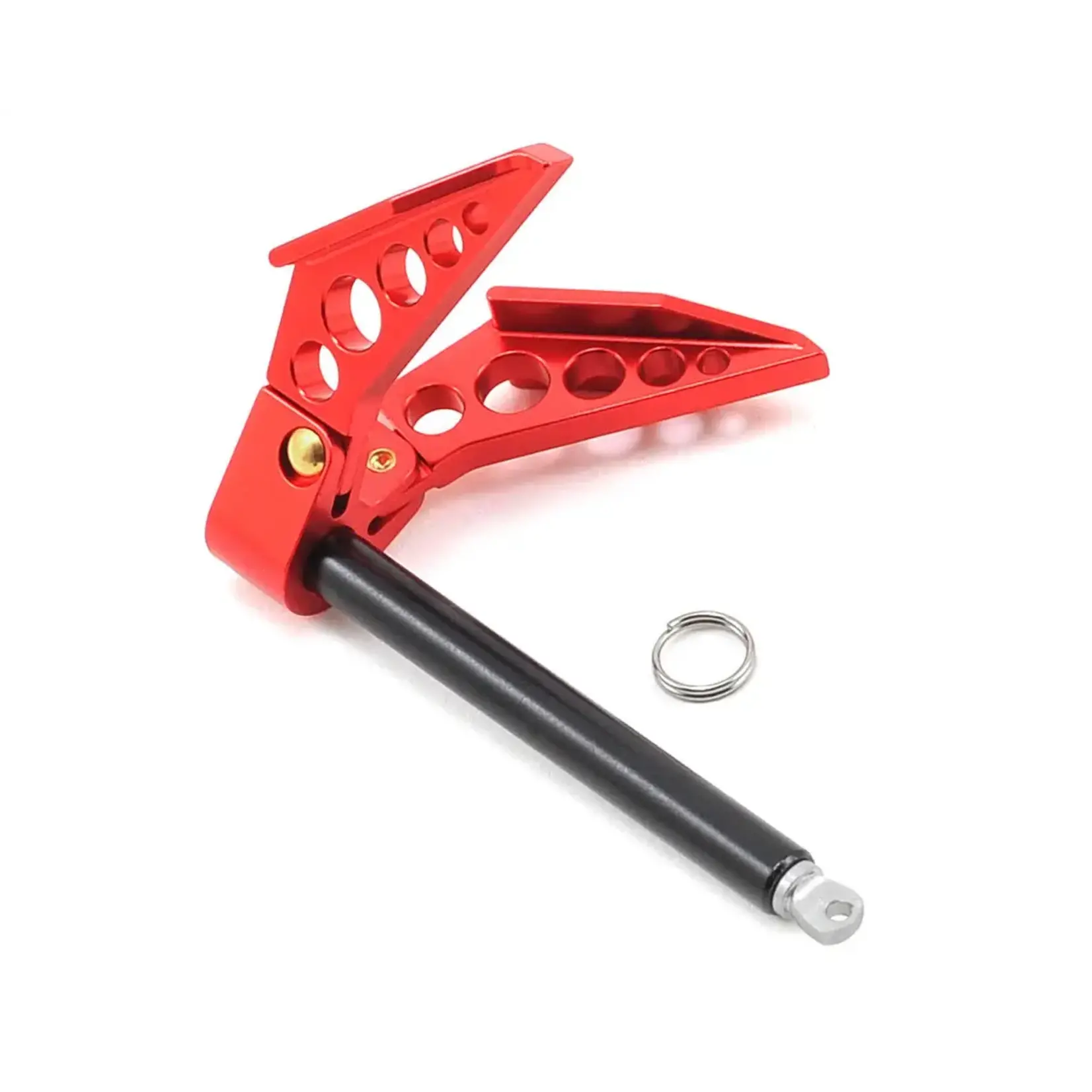 Yeah Racing Aluminum 1/10 Crawler Scale Accessory (Foldable Winch Anchor) (Red)