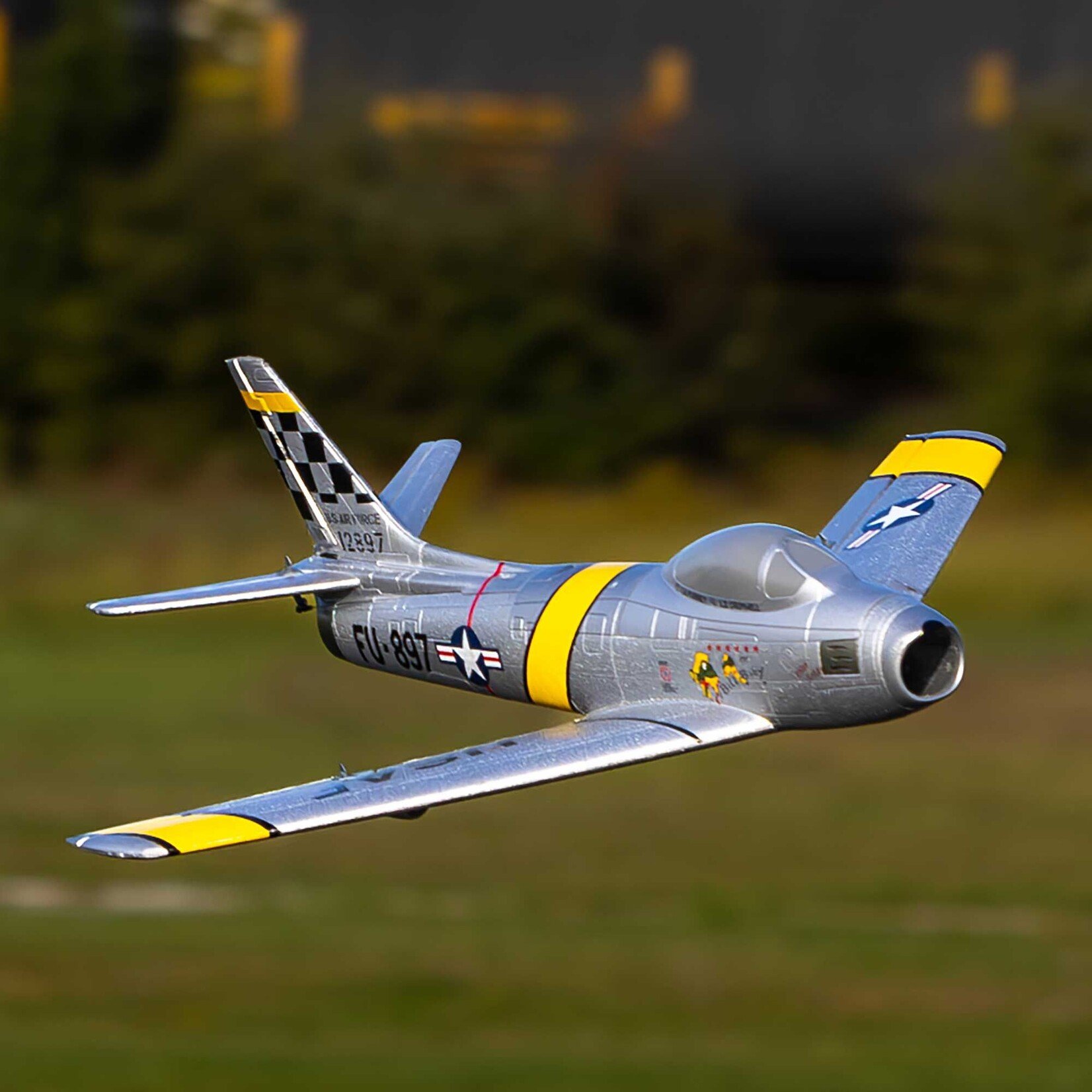 E-Flite UMX F-86 Sabre 30mm EDF Jet BNF Basic with AS3X and SAFE Select