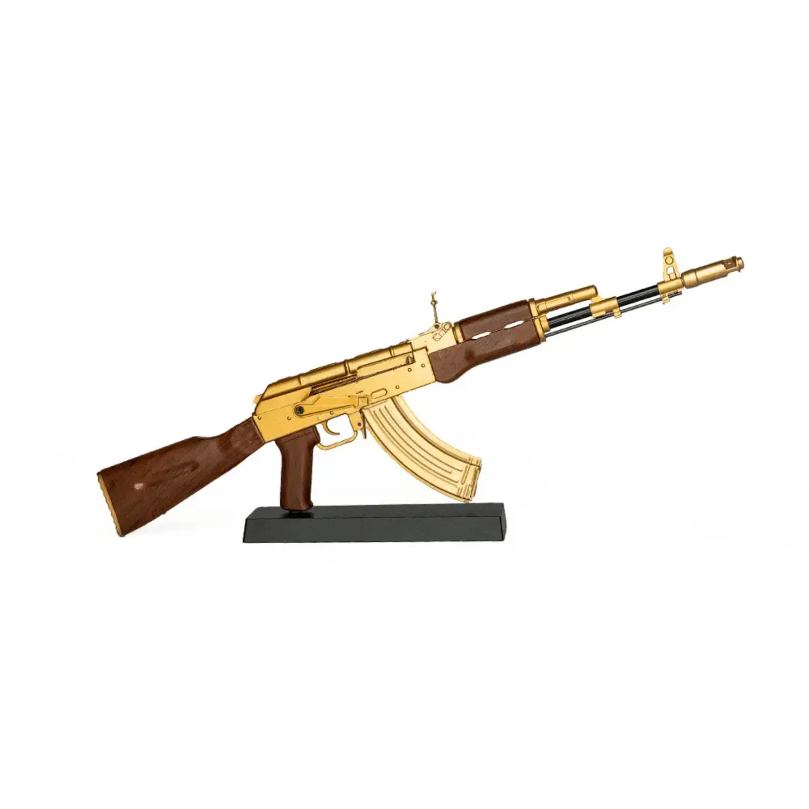 Miniature 1/3 Scale Die-Cast AK47 Model Kit (Gold)