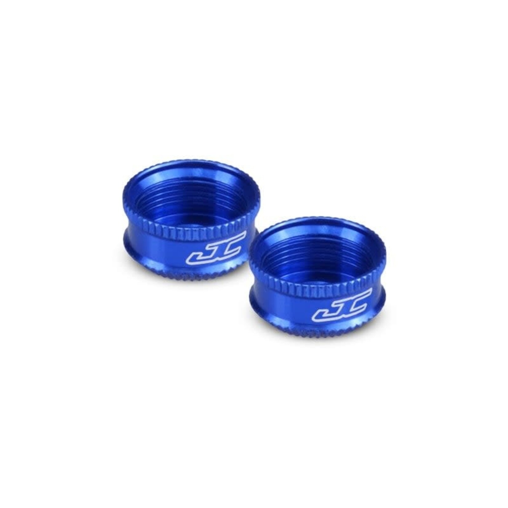 JConcepts Fin Aluminum VCS Shock Bottom Cap (Blue) (2)