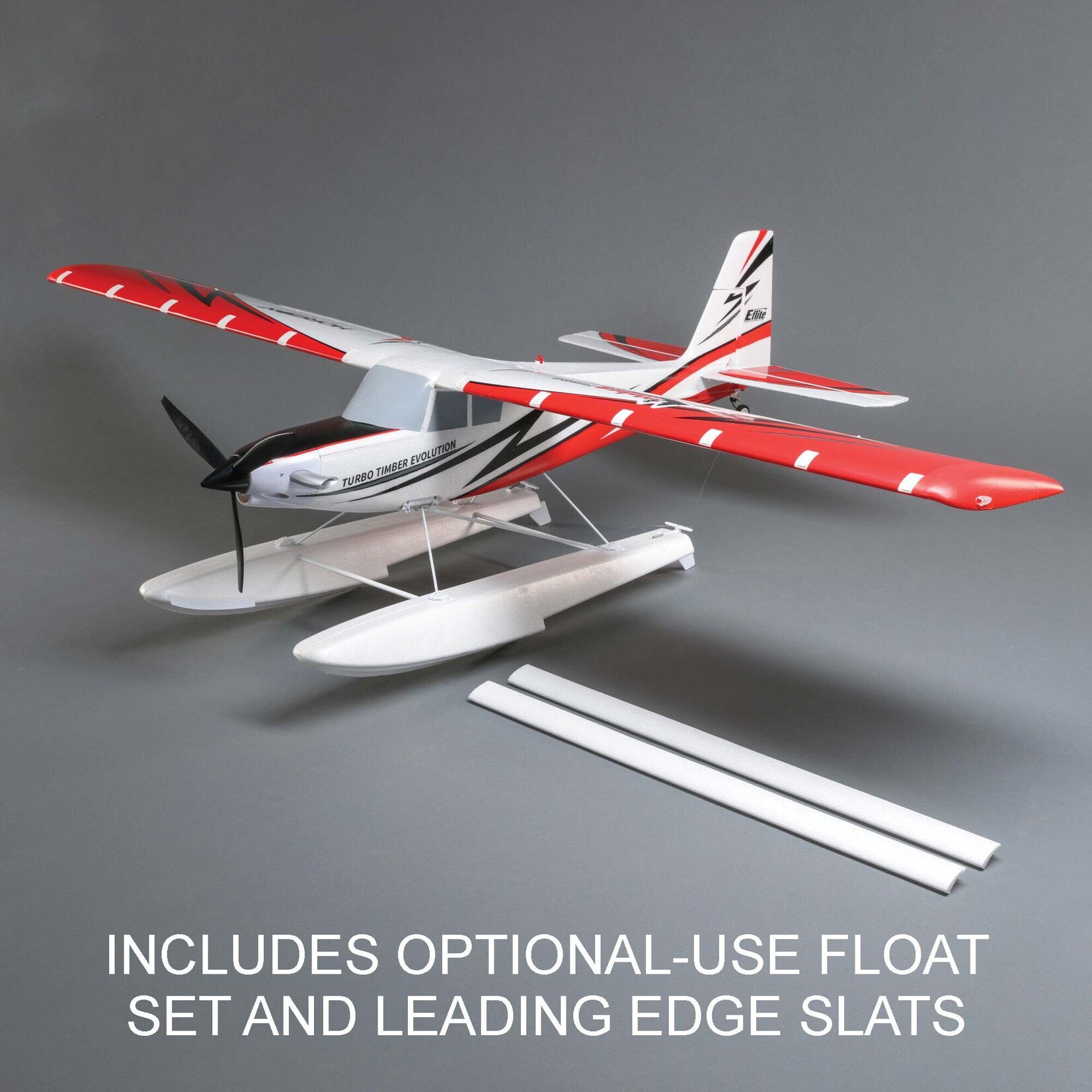 E-Flite Turbo Timber Evolution 1.5m BNF Basic, includes Floats