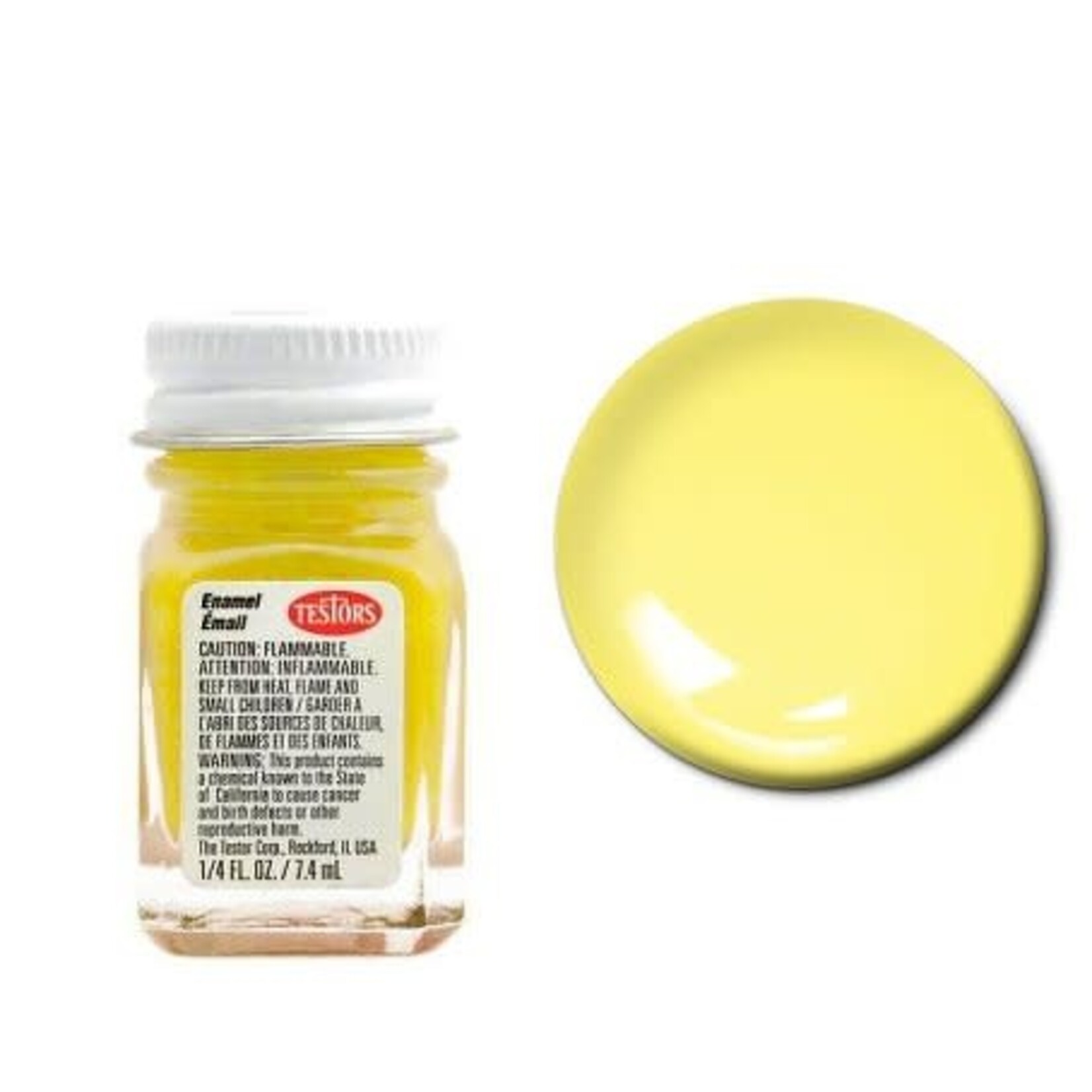 Testors Enamel 1/4oz Light Yellow