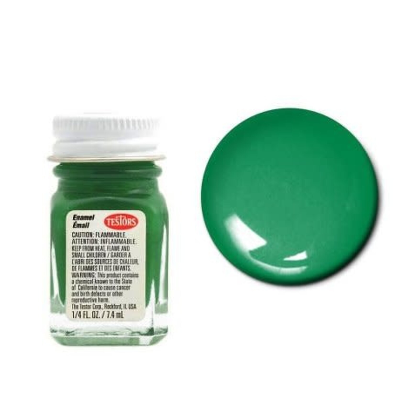 Testors Enamel 1/4 oz Green