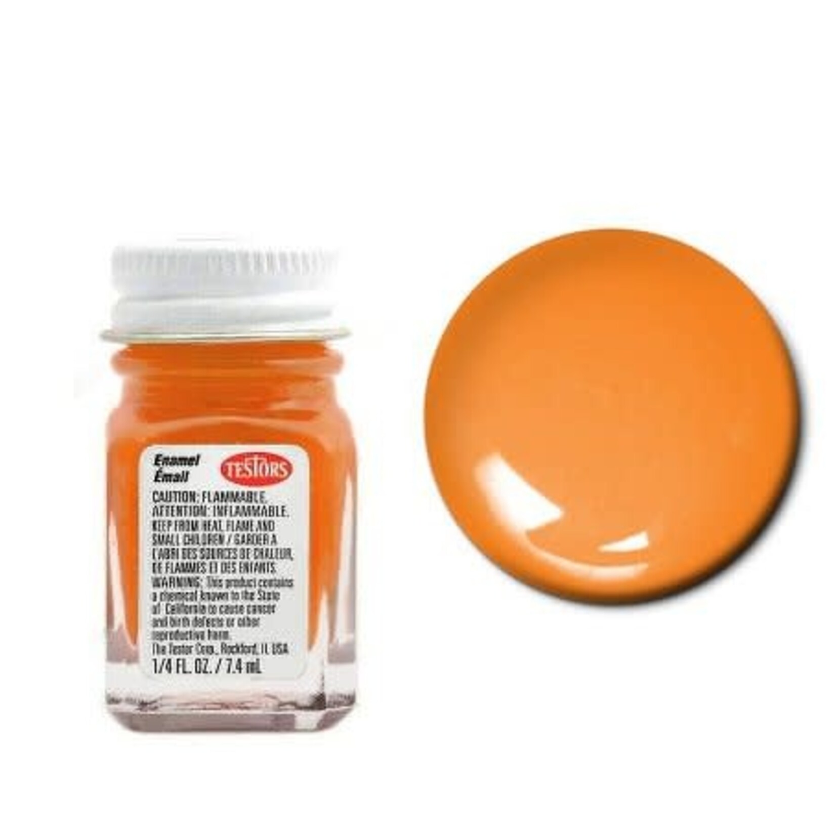 Testors Enamel 1/4 oz Orange