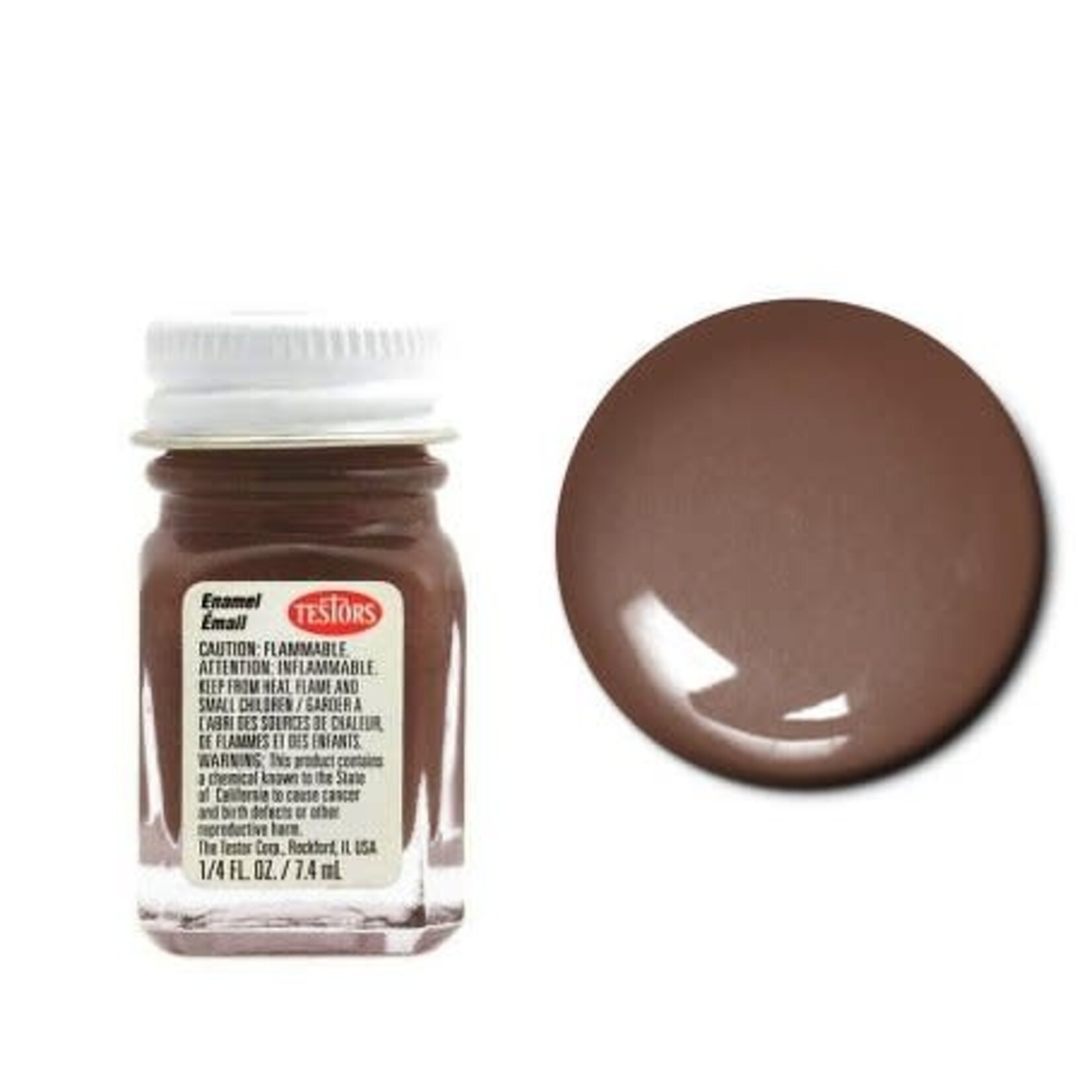 Testors Enamel 1/4oz Light Brown