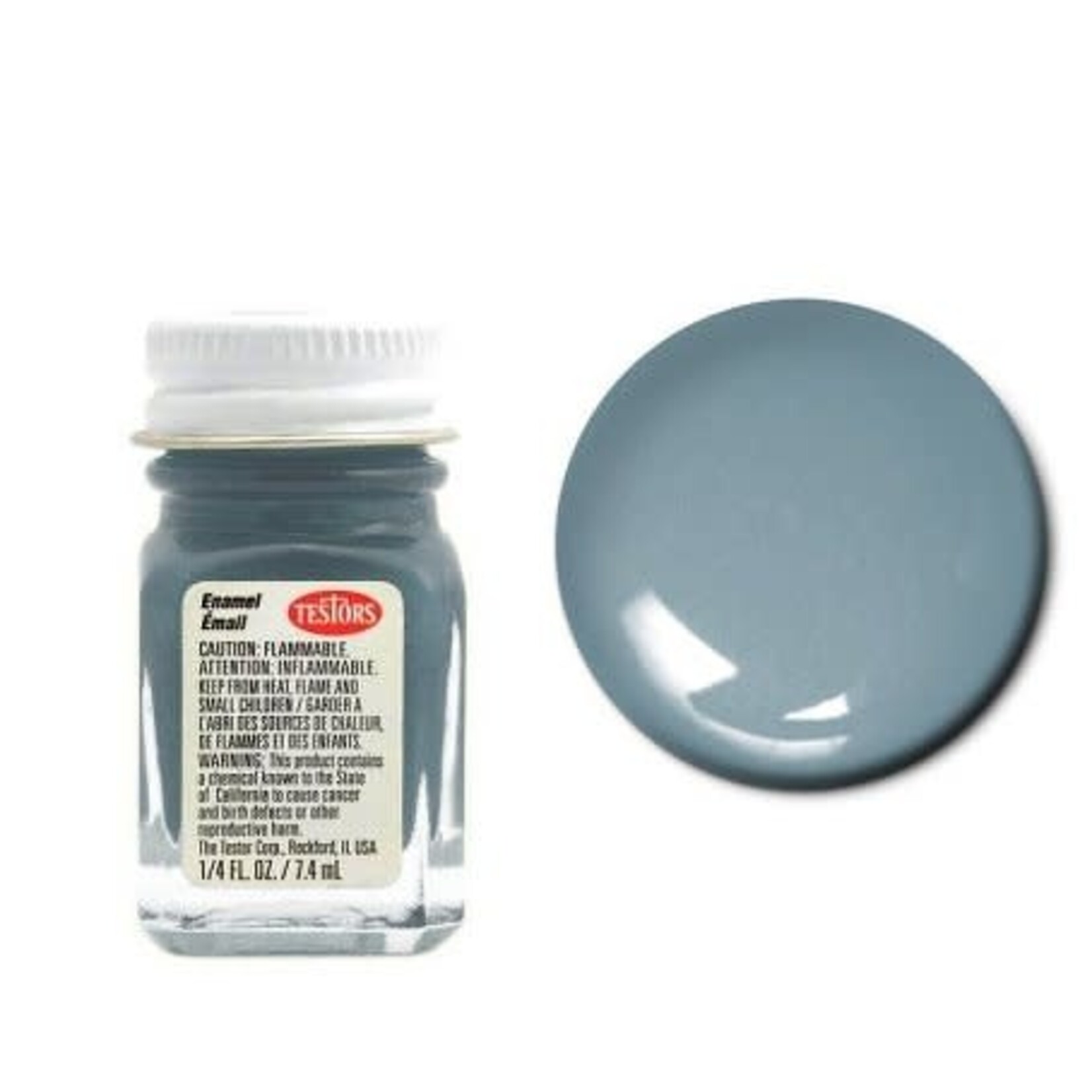 Testors Enamel 1/4 oz Gray