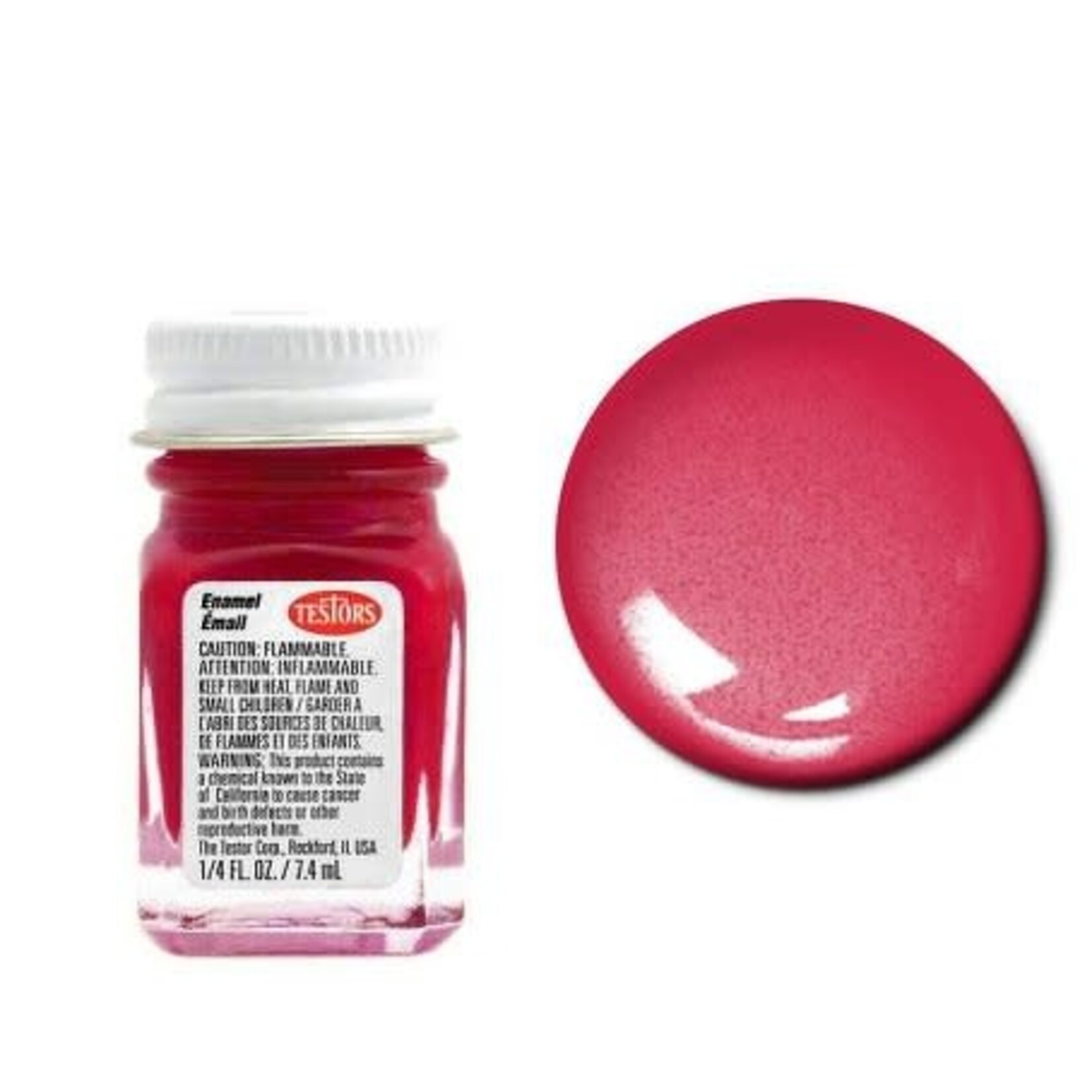 Testors Enamel 1/4oz Metallic Red