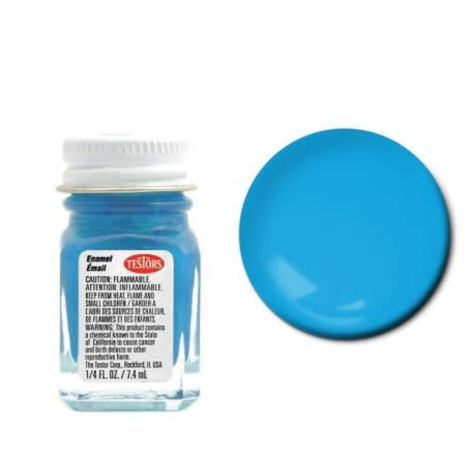 Testors Enamel 1/4 oz Flat Sky Blue