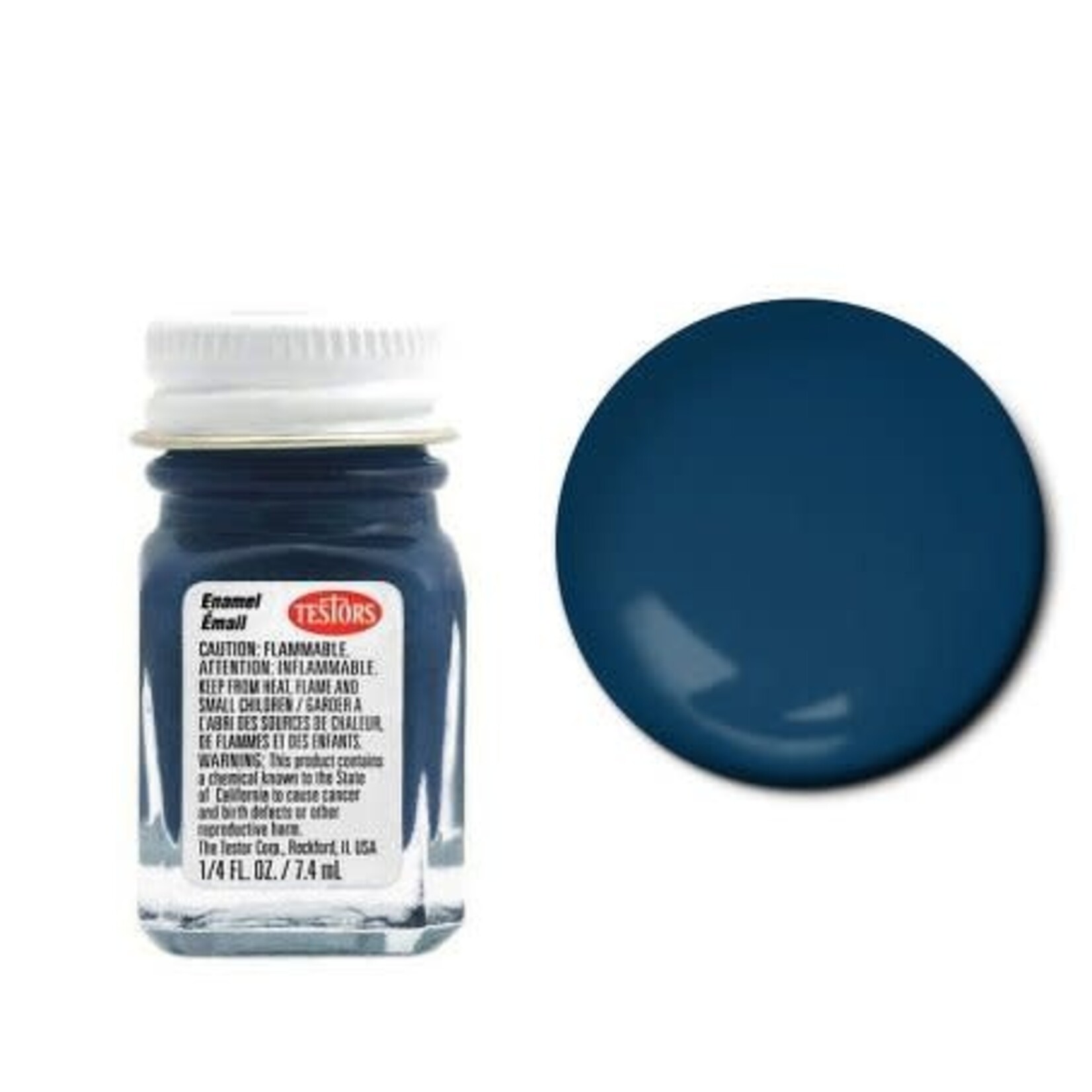 Testors Enamel 1/4oz Flat Sea Blue
