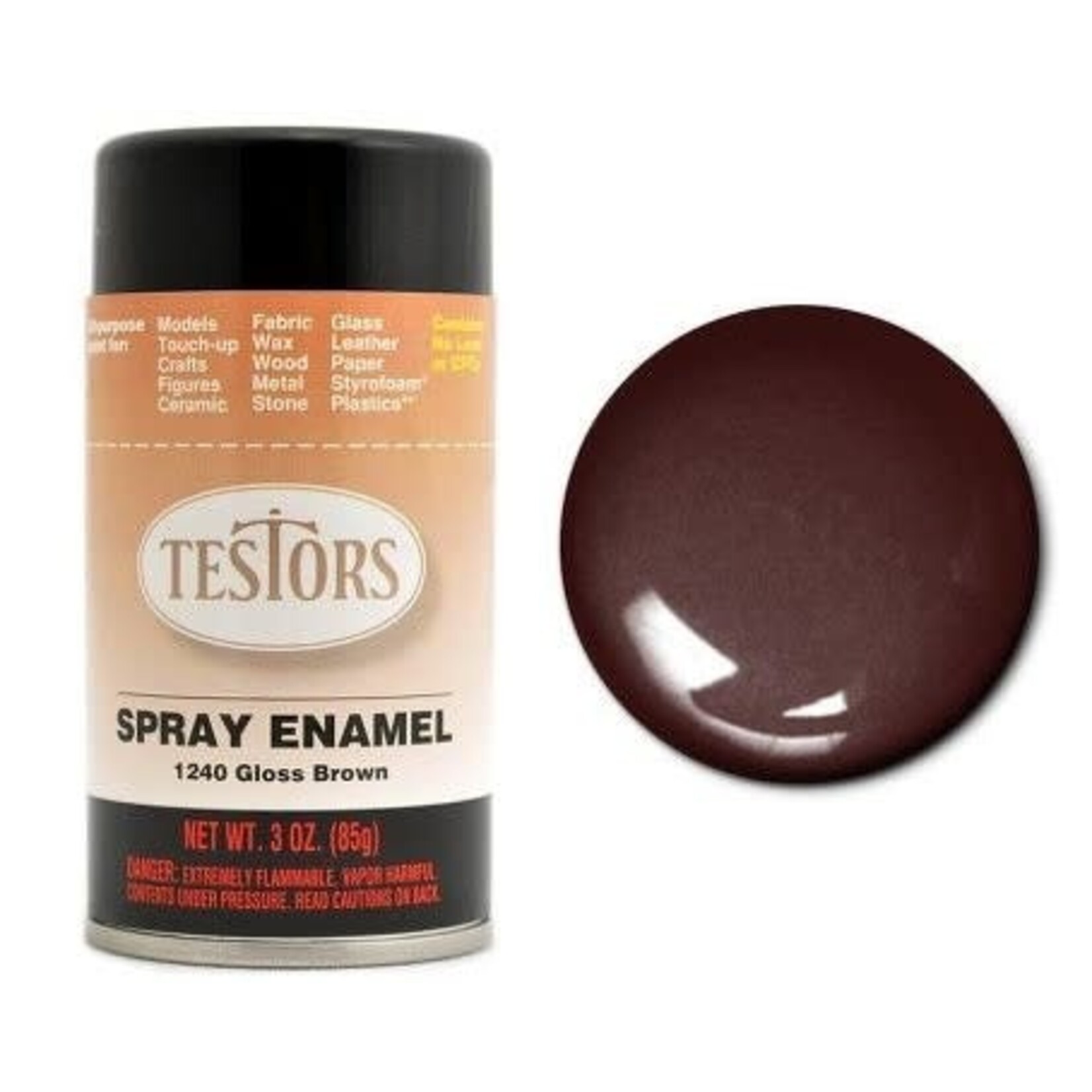 Testors Spray 3oz Brown