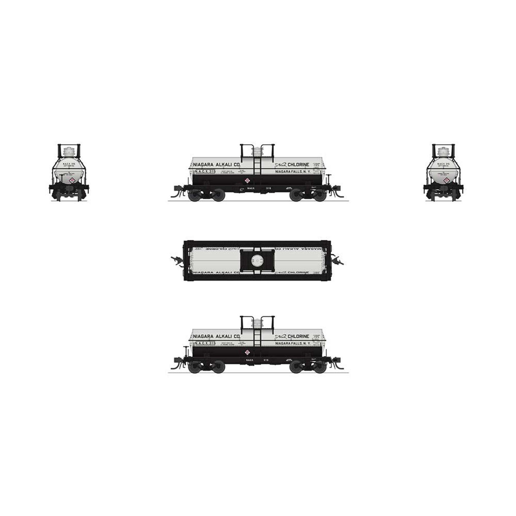 HO, 6000 Gallon Tank, 1950s A, Niagara, Westva (2)