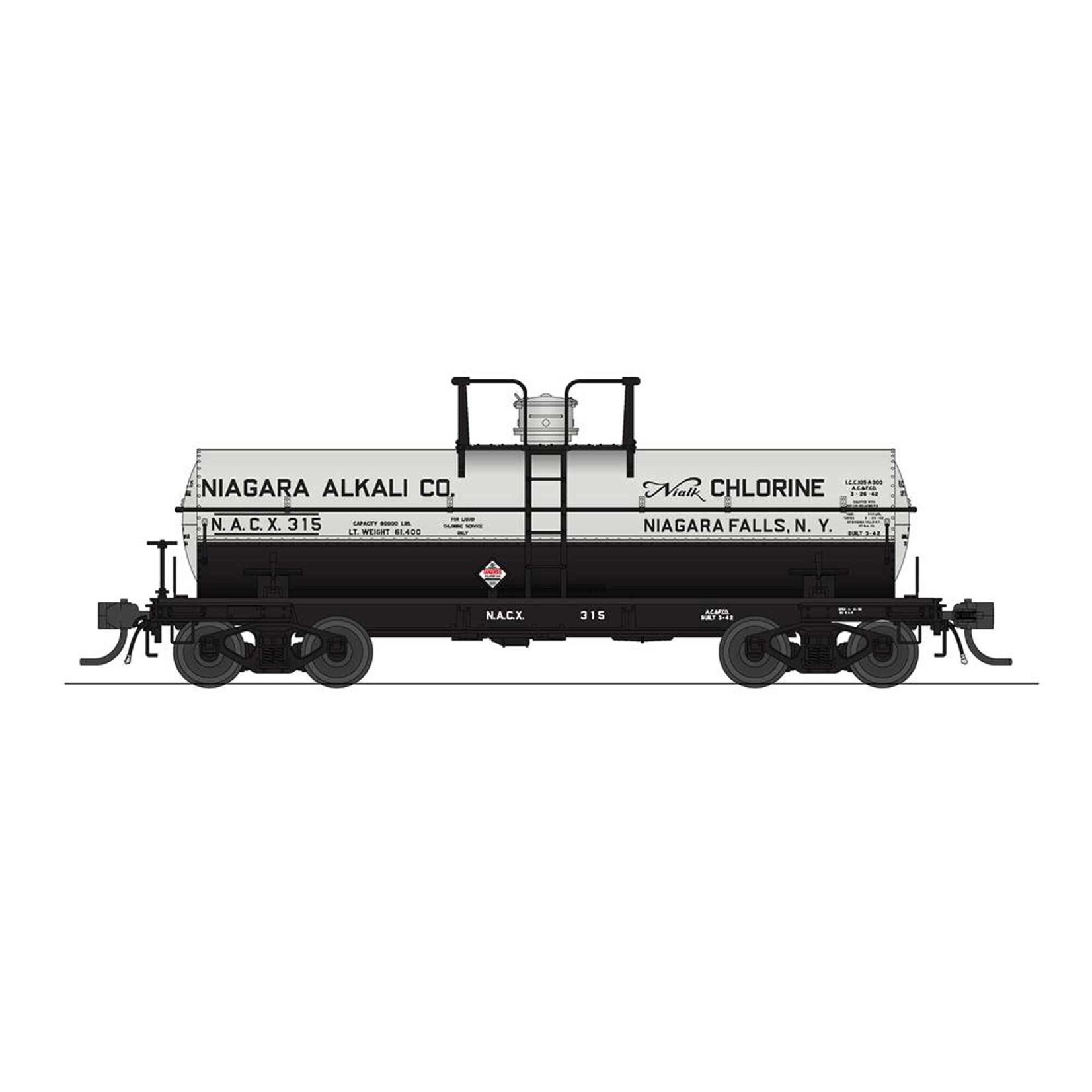 HO, 6000 Gallon Tank, 1950s A, Niagara, Westva (2)