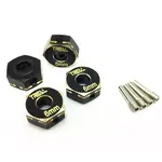 Treal Hobby Axial Capra Brass Hex Hubs (Black) (6mm)