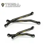 Treal Hobby Brass High Clearance Lower Suspension Links for Traxxas TRX-4M (Black) (4) (27.3g)