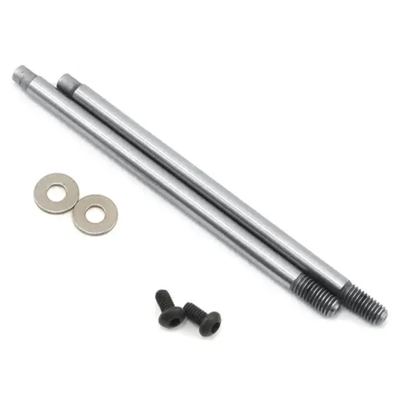 Team Associated 3x35mm V2 Chrome Screw Mount Truck Rear Shock Shaft (2)