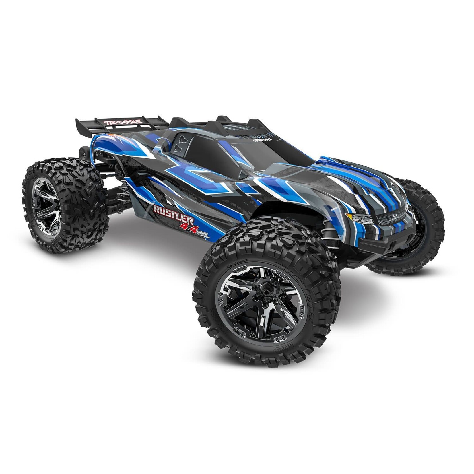 Traxxas Rustler 4X4 VXL: 1/10 Scale 4X4 Stadium Truck EXTREME  - BLUE