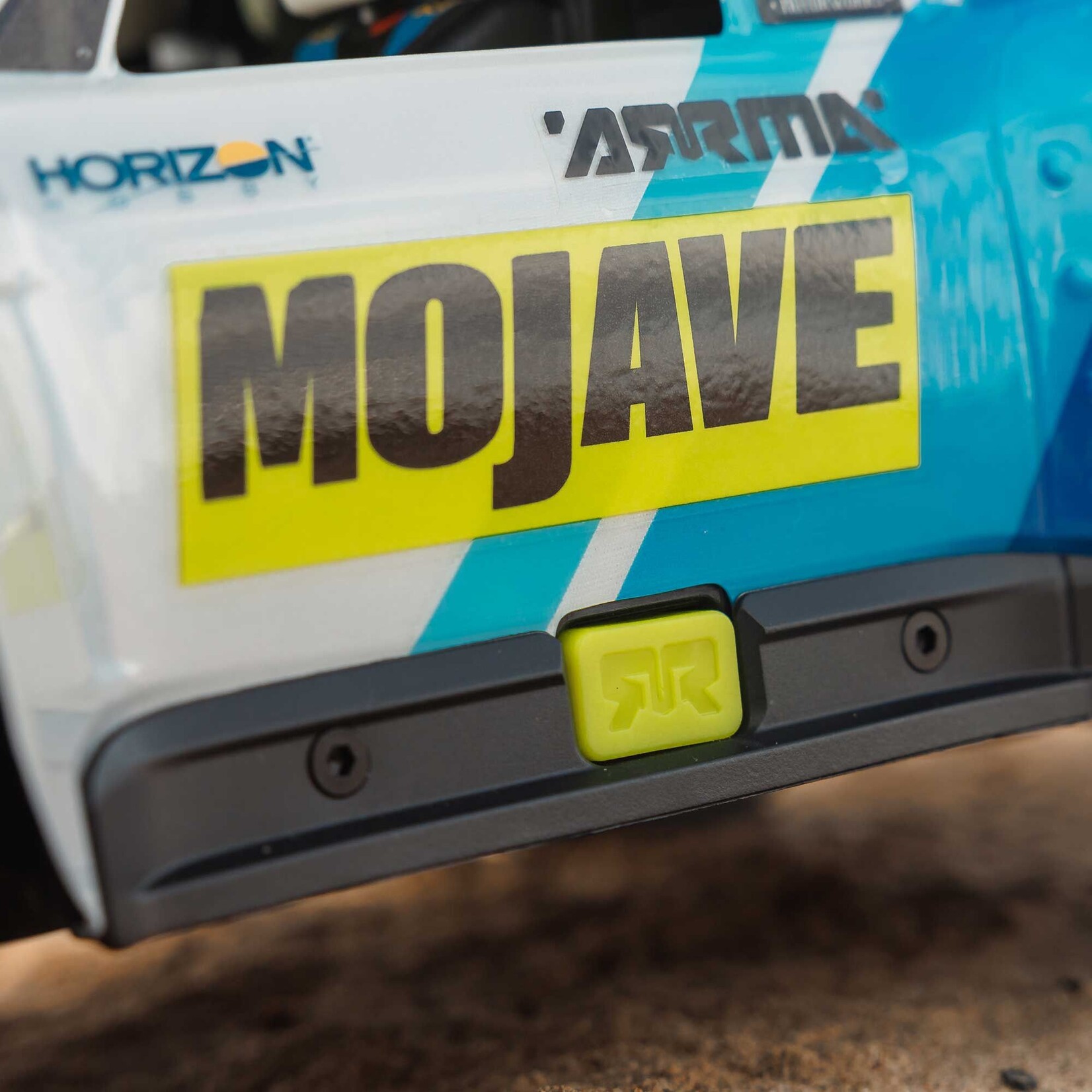 Arrma MOJAVE GROM MEGA 380 Brushed 4X4 Small Scale Desert Truck RTR with Battery & Charger, Blue/White