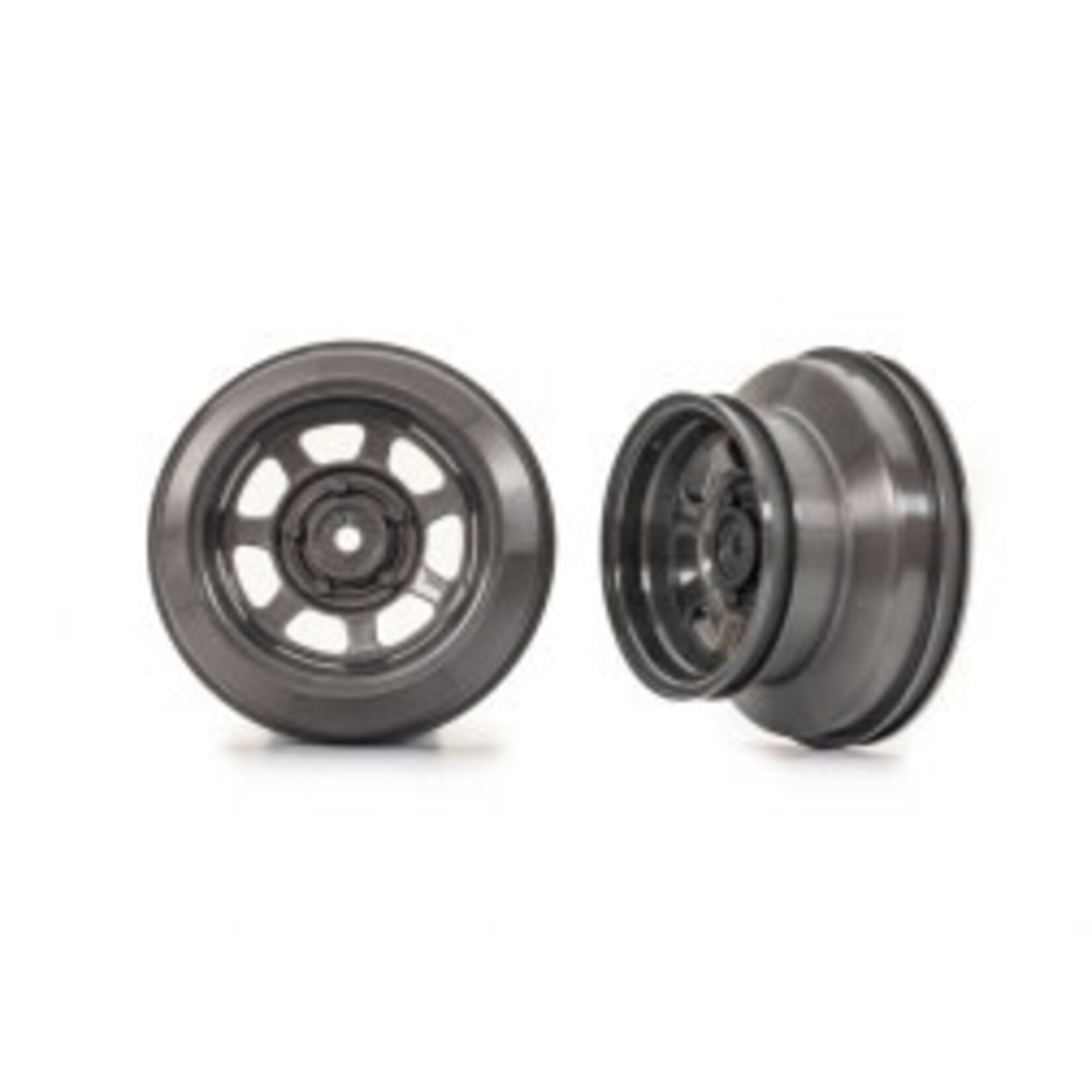 Traxxas Wheels, dirt oval, graphite gray, dual profile (2.2” outer, 3.0” inner)