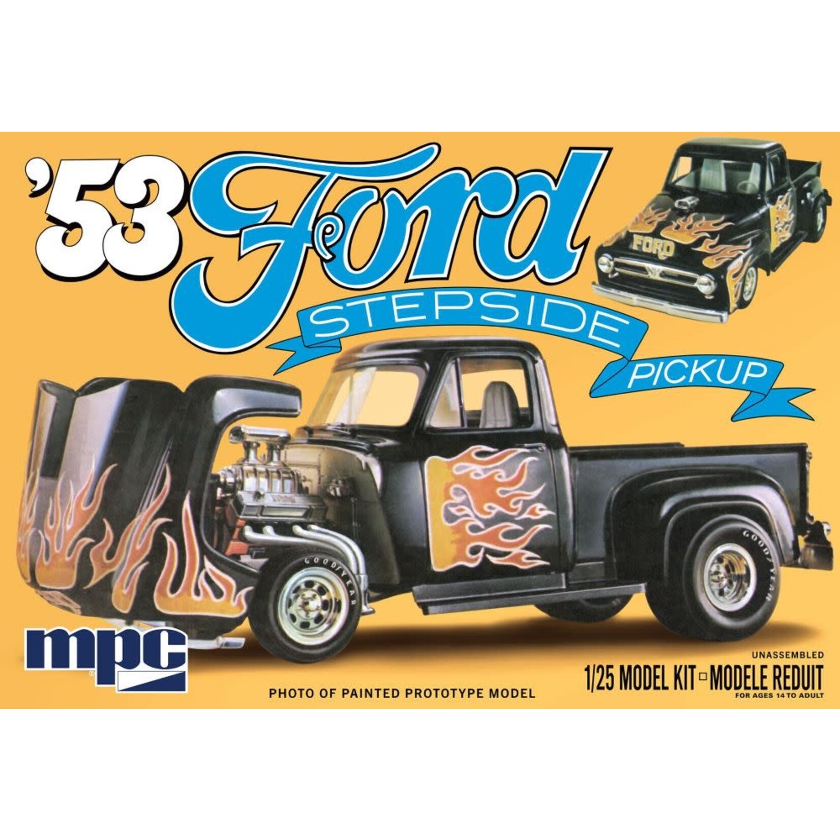 MPC 1/25 1953 Ford Stepside Pickup Truck w/Flip-Nose