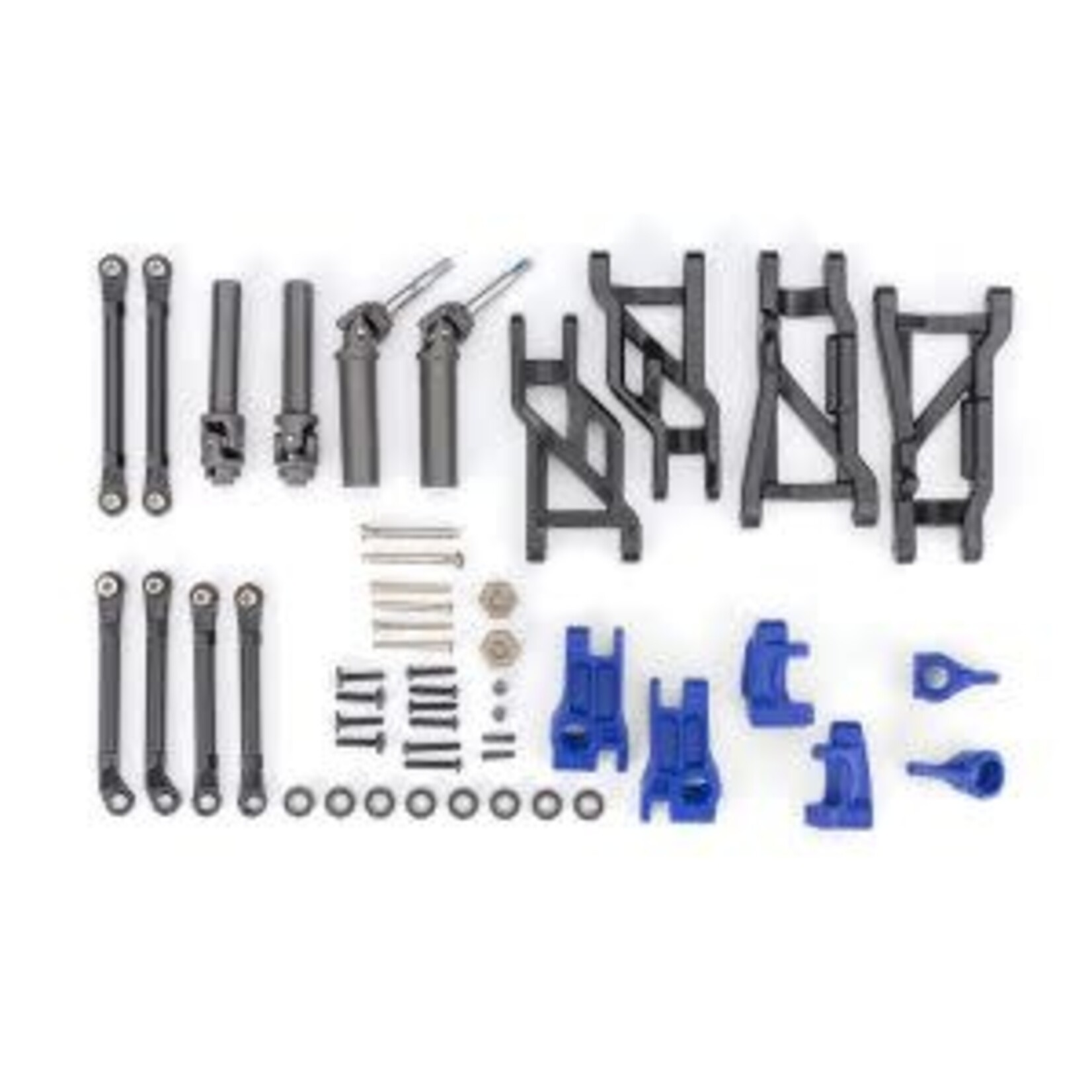 Traxxas Outer Driveline & Suspension Upgrade Kit, extreme heavy duty, BLUE -Slash 2WD
