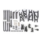 Traxxas Outer Driveline & Suspension Upgrade Kit, extreme heavy duty, black Rustler/Stampede