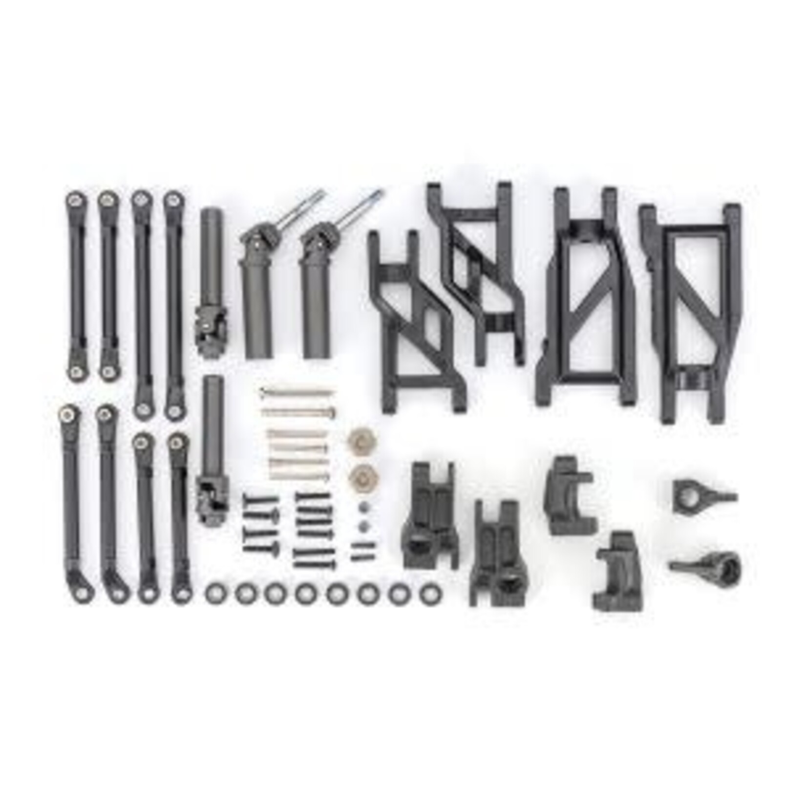 Traxxas Outer Driveline & Suspension Upgrade Kit, extreme heavy duty, black Rustler/Stampede