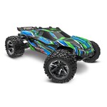Traxxas Rustler 4X4 VXL: 1/10 Scale 4X4 Stadium Truck EXTREME  - GREEN