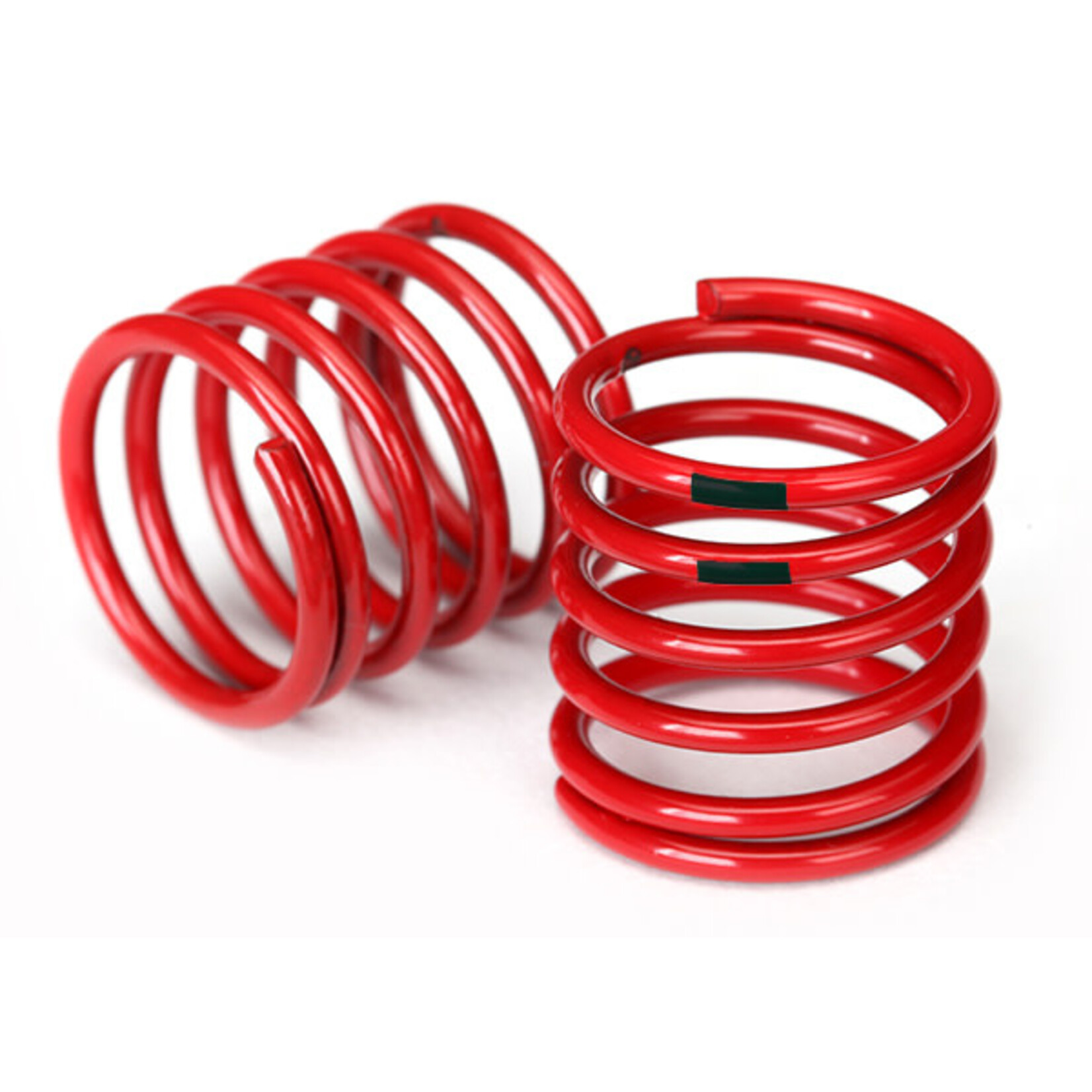 Traxxas Spring, shock (red) (4.4 rate, black stripe) (2)