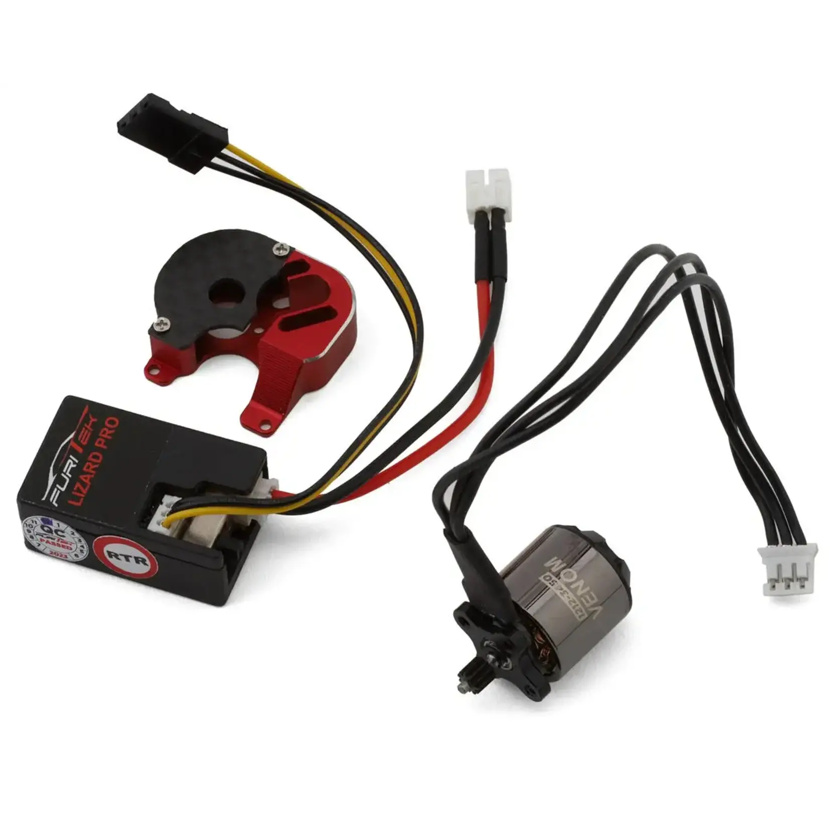 FuriTek SCX24 Starter 118 2S Brushless ESC & Venom Motor Combo (3450kV)