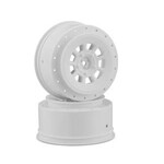 JConcepts 9-Shot 12mm Hex, +3mm Offset Wheel, fits SC6.4, Pro 2 SC10, Pro4 SC10, White, 2pc