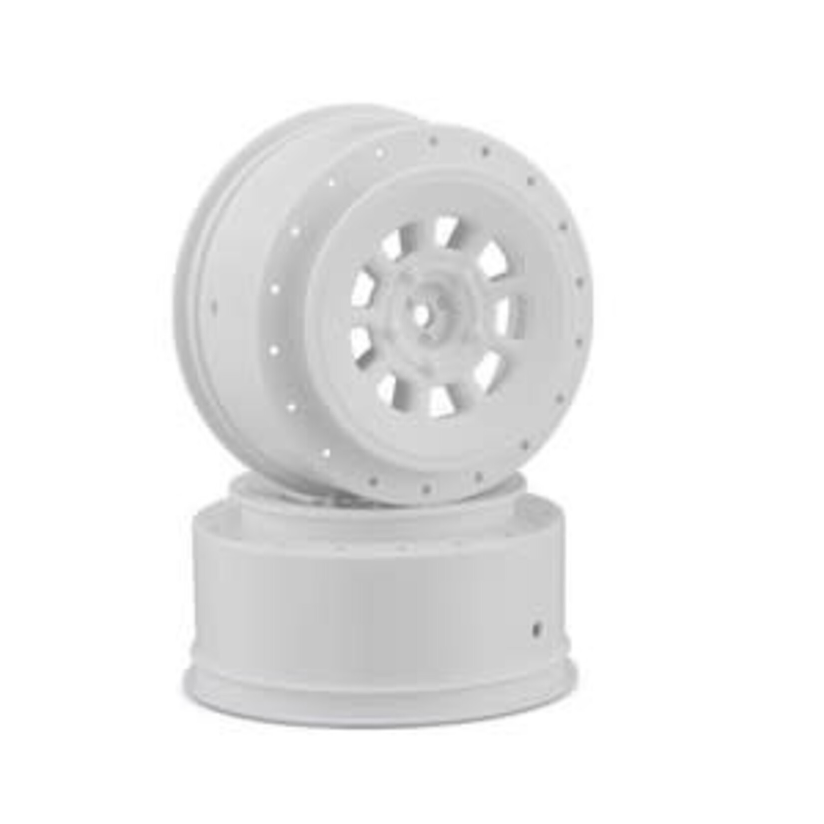 JConcepts 9-Shot 12mm Hex, +3mm Offset Wheel, fits SC6.4, Pro 2 SC10, Pro4 SC10, White, 2pc