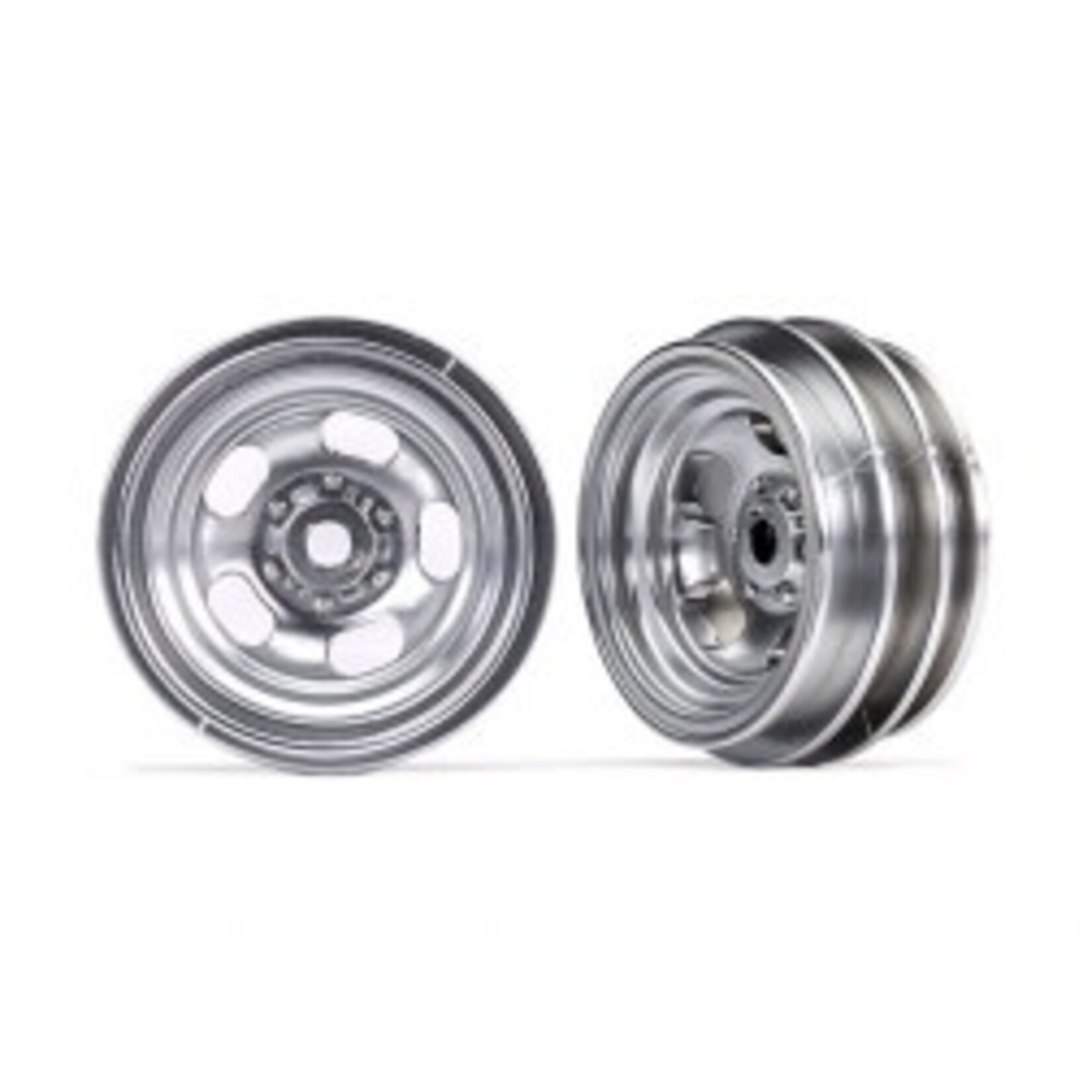 Traxxas Wheels, 1.0" (satin chrome) (2)