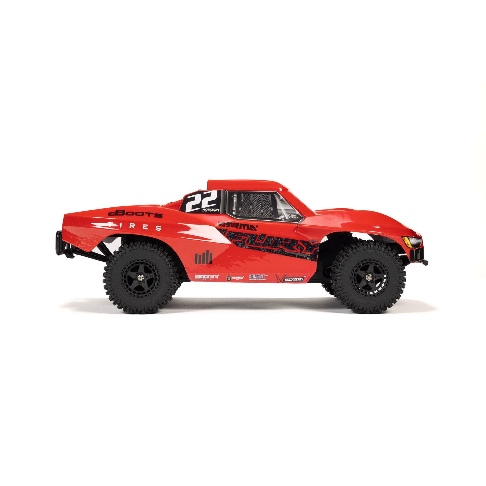 Arrma 1/10 FURY MEGA 550 2WD Short Course Truck RTR with Battery & Charger, Red